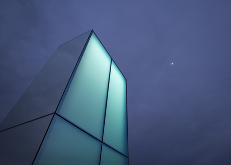 Reflection Field by Phillip K Smith III is an installation of glowing neon mirrors for Coachella