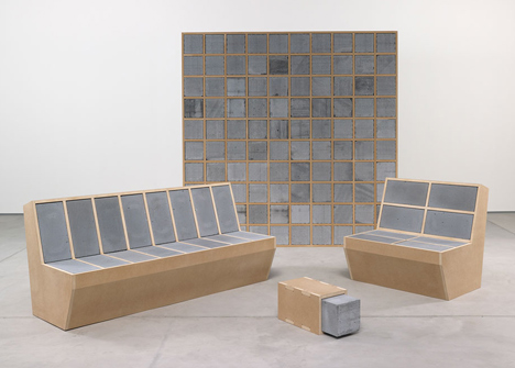 Sarah Lucas furniture for Sadie Coles HQ