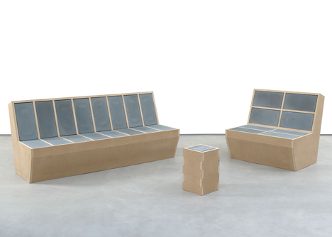 Sarah Lucas furniture for Sadie Coles HQ