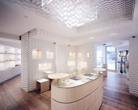 Shang Xia store in Paris by Kengo Kuma and Associates