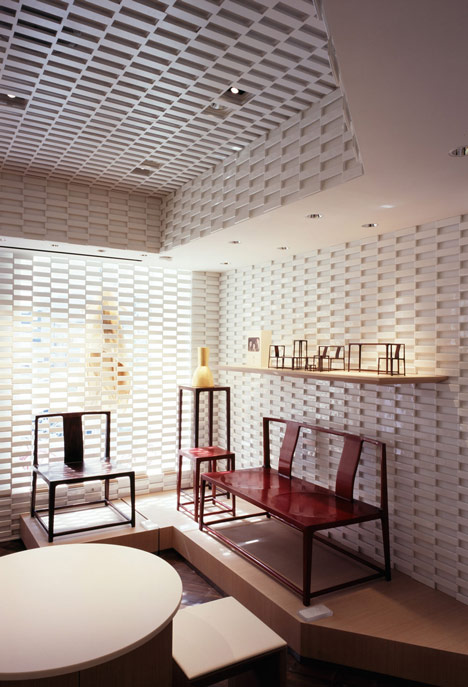 Shang Xia store in Paris by Kengo Kuma and Associates
