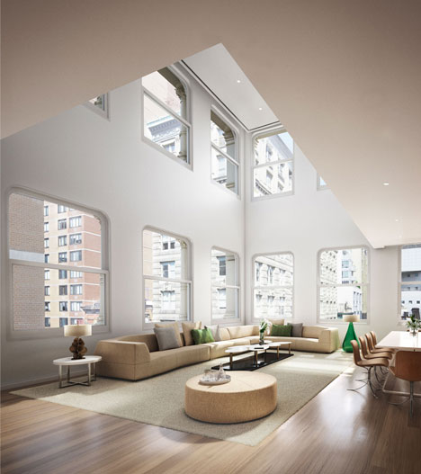 Shigeru Ban creates luxury interiors for private housing project in New York