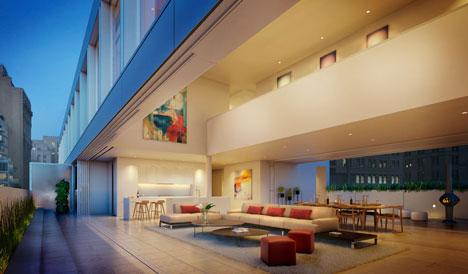 Shigeru Ban creates luxury interiors for private housing project in New York