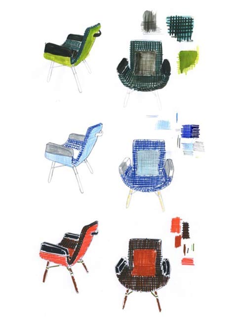 Vitra launch new Hella Jongerius lounge chair in Milan