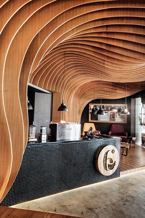6 Degrees Cafe in Indonesia by OOZN Design