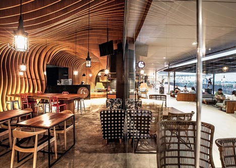 6 Degrees Cafe in Indonesia by OOZN Design