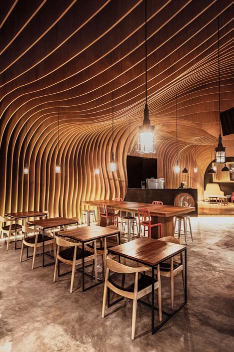 6 Degrees Cafe in Indonesia by OOZN Design