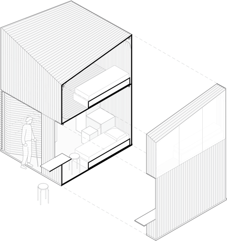 Bamboo micro homes by Affect-T