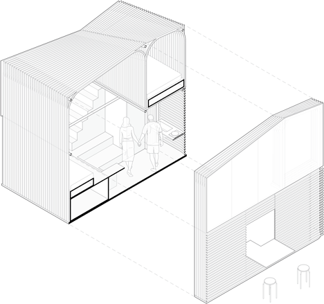 Bamboo micro homes by Affect-T