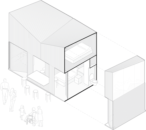 Bamboo micro homes by Affect-T