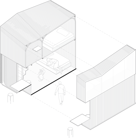 Bamboo micro homes by Affect-T