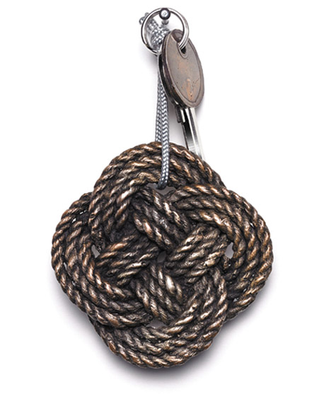 Chris Kabel key fobs and curtains for Fogo Island