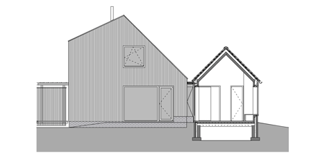 Section one of Country house Goedereede by Korteknie Stuhlmacher Architecten