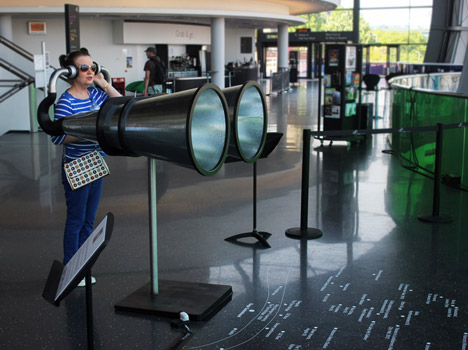 Dominic Wilcox Binaudios binoculars