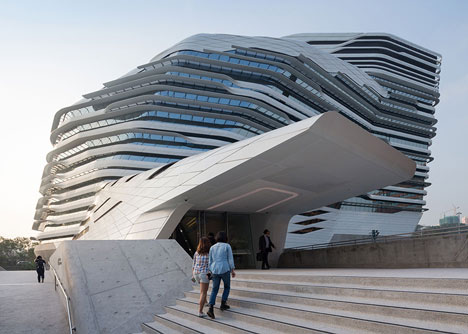 Jockey Club Innovation Tower at HKPU by Zaha Hadid