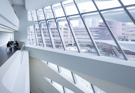 Jockey Club Innovation Tower at HKPU by Zaha Hadid