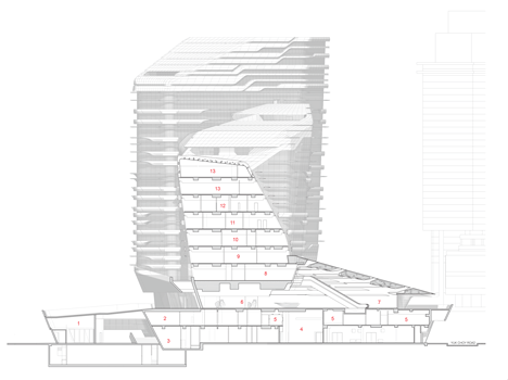 Jockey Club Innovation Tower at HKPU by Zaha Hadid