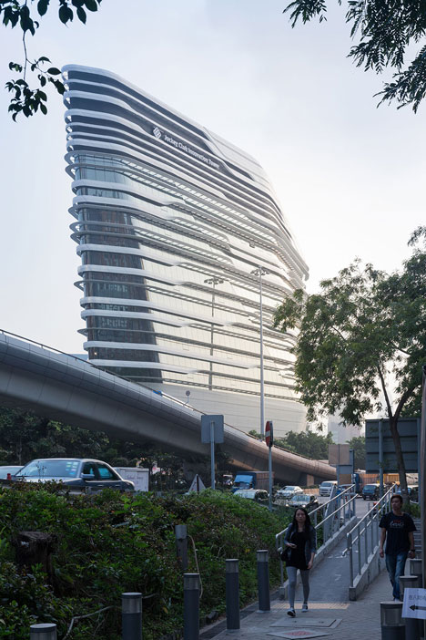 Jockey Club Innovation Tower at HKPU by Zaha Hadid