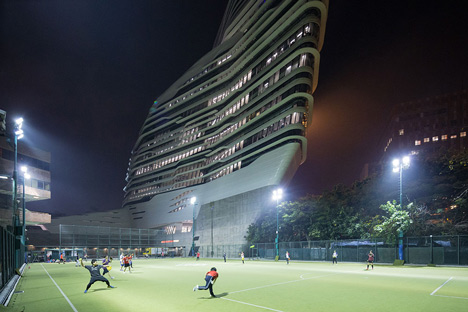 Jockey Club Innovation Tower at HKPU by Zaha Hadid