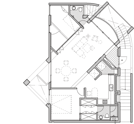 First floor plan of K-POP Curve by Moon Hoon