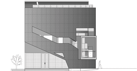 Front elevation of K-POP Curve by Moon Hoon