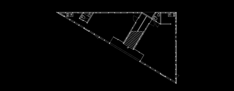 Ground floor plan of Salon and office by Junichiro Ikeura