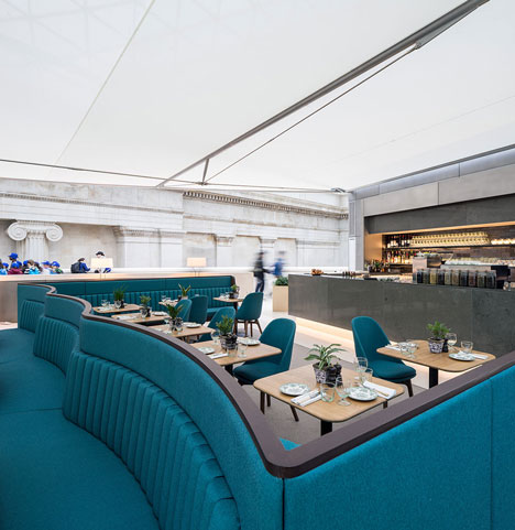 Softroom designs a restaurant for the British Museum's Great Court