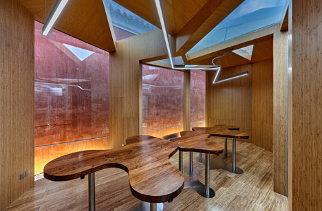 The Forbidden City Red-Wall Teahouse by Cutscape Architecture