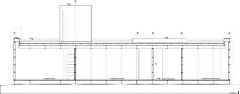 Section one of Tunquen House by Mas Fernandez Arquitectos