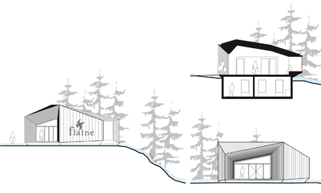 R-architecture adds mirror-clad visitor centre to Marcel Breuer's Flaine ski resort