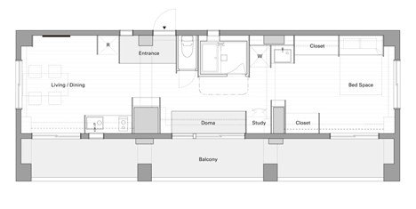Wing Wall House by Camp Design Inc and Sumasaga Fudosan