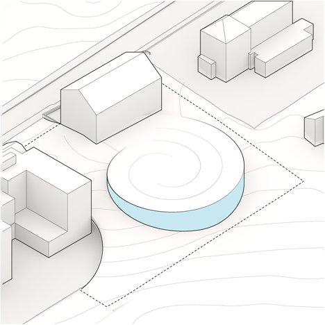 Bjarke Ingels unveils spiralling museum for Swiss watchmaker