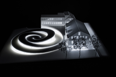 Bjarke Ingels unveils spiralling museum for Swiss watchmaker