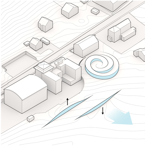 Bjarke Ingels unveils spiralling museum for Swiss watchmaker