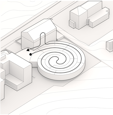 Bjarke Ingels unveils spiralling museum for Swiss watchmaker