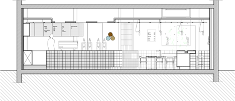 Interior section of Coutume-cafe-Aoyama-in-Tokyo-Japan-by-CUT-Architectures