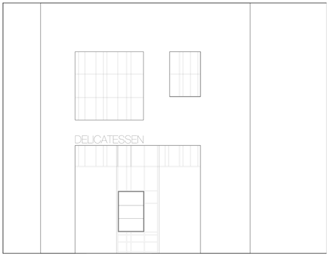 Elevation of Delicatessen in Shenzhen by LineHouse