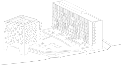 Economics and Business Faculty, Diego Portales University by Duque Motta & AA