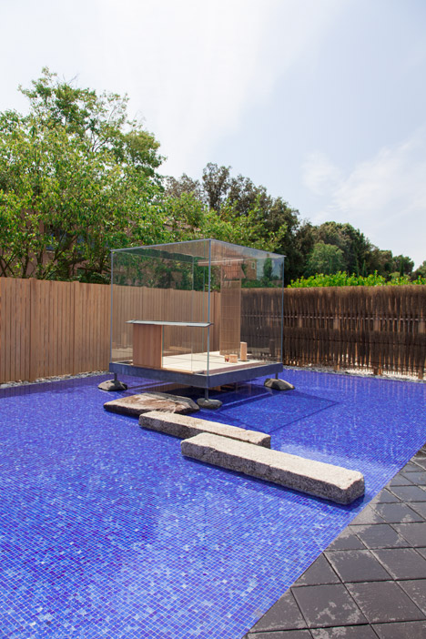 Glass Tea House Mondrian from Venice Architecture Biennale by Hiroshi Sugimoto