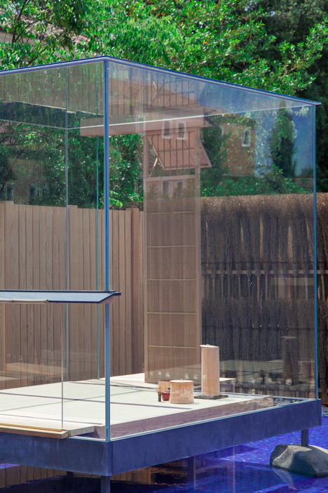 Glass Tea House Mondrian from Venice Architecture Biennale by Hiroshi Sugimoto