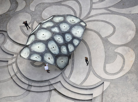 University of Stuttgart unveils carbon-fibre ICD ITKE Research Pavilion based on beetle shells