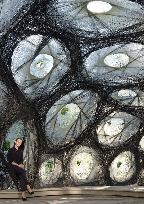 University of Stuttgart unveils carbon-fibre ICD ITKE Research Pavilion based on beetle shells