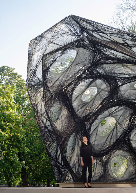 University of Stuttgart unveils carbon-fibre ICD ITKE Research Pavilion based on beetle shells