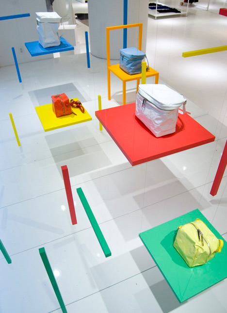 Issey Miyake window installation by Yoichi Yamamoto Architects