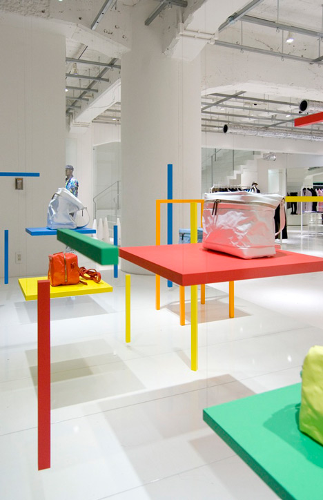 Issey Miyake window installation by Yoichi Yamamoto Architects