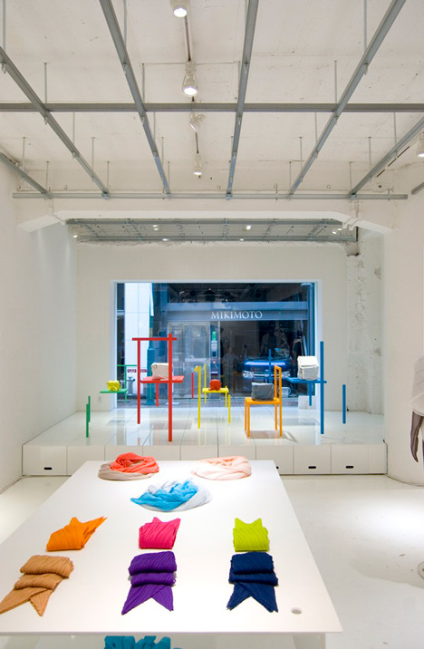 Issey Miyake window installation by Yoichi Yamamoto Architects