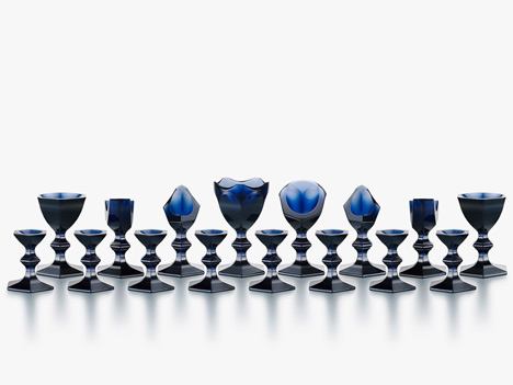 Nendo glass chess set for Baccarat