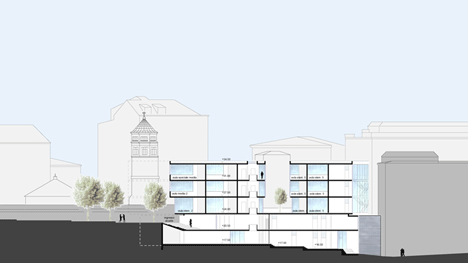 Section of PFP-Planungs-GmbH-Hamburg-Germany-School-in-Genoa