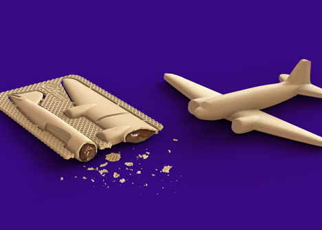 Chocolate Airfix models by Robert Cooper