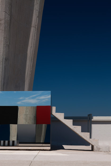 Defini, Fini, Infini by Daniel Buren on Le Corbusier's Cité Radieuse rooftop